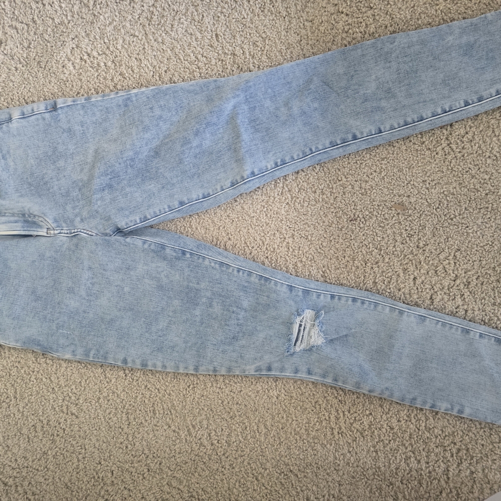 Express Light Blue Washed Denim Jeans